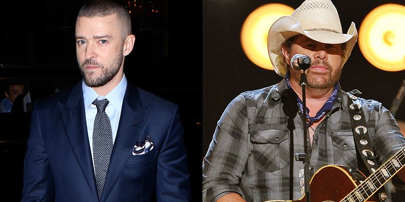 Toby Keith contribuisce al nuovo album di Justin Timberlake