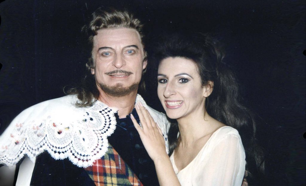 Lucia Aliberti con Alfredo Kraus nell'Opera "Lucia di Lammermoor” alla Deutsche Oper di Berlino